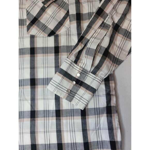 LOT OF 2 Ely Cattleman Pearl Snap Shirts Men’s Large Long Sleeve Cowboy - Picture 7 of 16